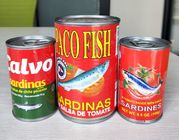 Le sardine senza pelle senz'ossa dell'etichetta privata, sale hanno imballato il HACCP delle sardine elencato