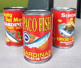 Il pesce inscatolato dell'alimento inscatolato ha inscatolato la sardina/tonno/sgombro in salsa al pomodoro/petrolio/salamoia 155G 425G