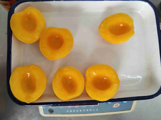 Durata di prodotto in magazzino gialla inscatolata della frutta 400g/Can della pesca 2 anni