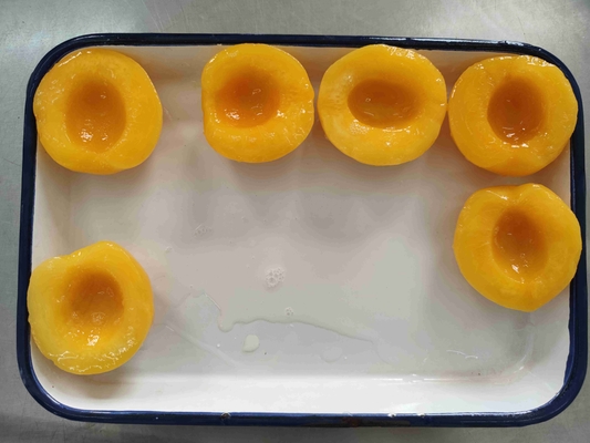 Pesche gialle in scatola di grado A in sciroppo per la conservazione