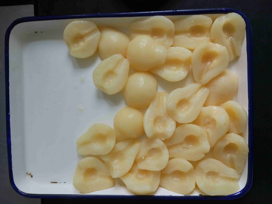 100% di semi di pera in scatola fresca con sciroppo leggero Certificazione HACCP