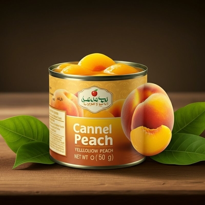 Stabili in scatola Frutta gialla in scatola Pesche con etichetta privata