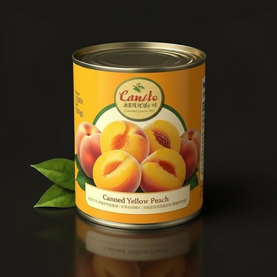 Stabili in scatola Frutta gialla in scatola Pesche con etichetta privata