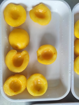 Grado A Tessitura ferma Pesche gialle in scatola senza conservanti