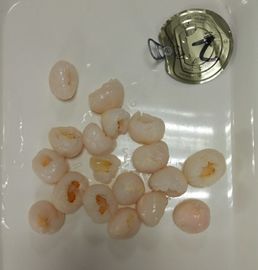 14-17% gusto dolce della frutta in scatola del litchi di Brix con colore bianco panna