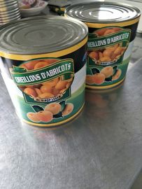 Metà dell'albicocca inscatolate vendita all'ingrosso della frutta fresca in sciroppo leggero