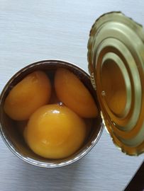 Stabile sullo scaffale Ingredienti di pesche gialle in scatola Pesche Brix 14-17% leggere / 18-22% pesanti