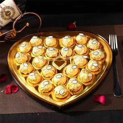 T.24 HEART Wafer Coat Chocolate Round Ball 264g