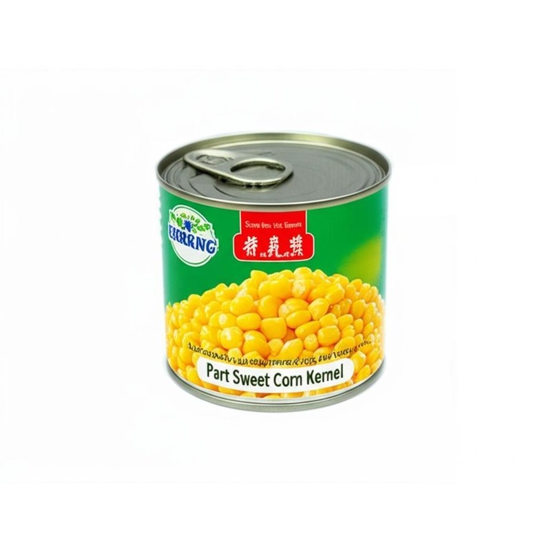 Specie in scatola Può o lattina di mais dolce in scatola Allergeni: può contenere tracce di soia e grano. Parte: chicchi di mais dolce