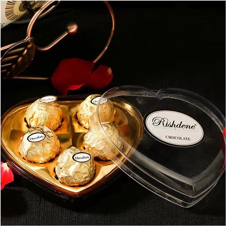 T.5 HEART Wafer Coat Chocolate Candy a base di cioccolato misto ideale per i produttori di dolci e distributori di cioccolato alla rinfusa