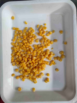 Acciaio di stagno giallo morbido, in scatola, mais dolce, in forma di kernel intero