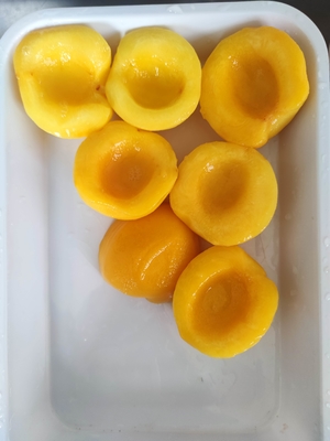 Pronti a mangiare pesche gialle in scatola etichetta privata non accettato aromi artificiali