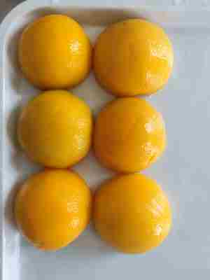 Nessun conservante Pesca gialla in scatola e deliziosa