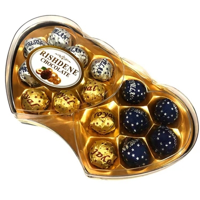 Contenitore di regalo del cioccolato del cuore del doppio T16 16pcs a forma di cuore